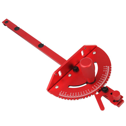 Aluminum Alloy Red Miter Gauge Handle for Table Saw, Router and Miter Gauge Sawing Assembly Ruler, Woodworking Tools