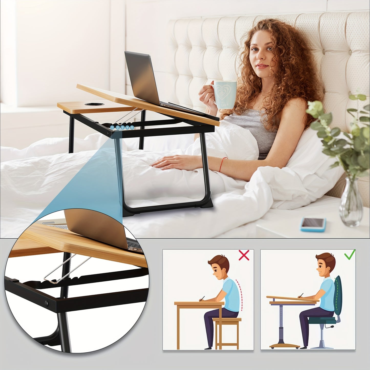Tray Table Notebook Computer And Writing Table Dining Table And Notebook Computer Bed Support 2