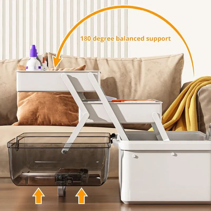 White Large Capacity Home Medicine Box MultiLayer Storage Box For Organization 3