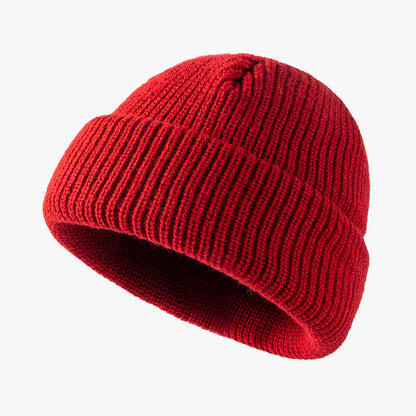 Warm Woolen Hat For Women Knitted Cold Hat For Men Autumn And Winter Season Melon Skin Hat 7