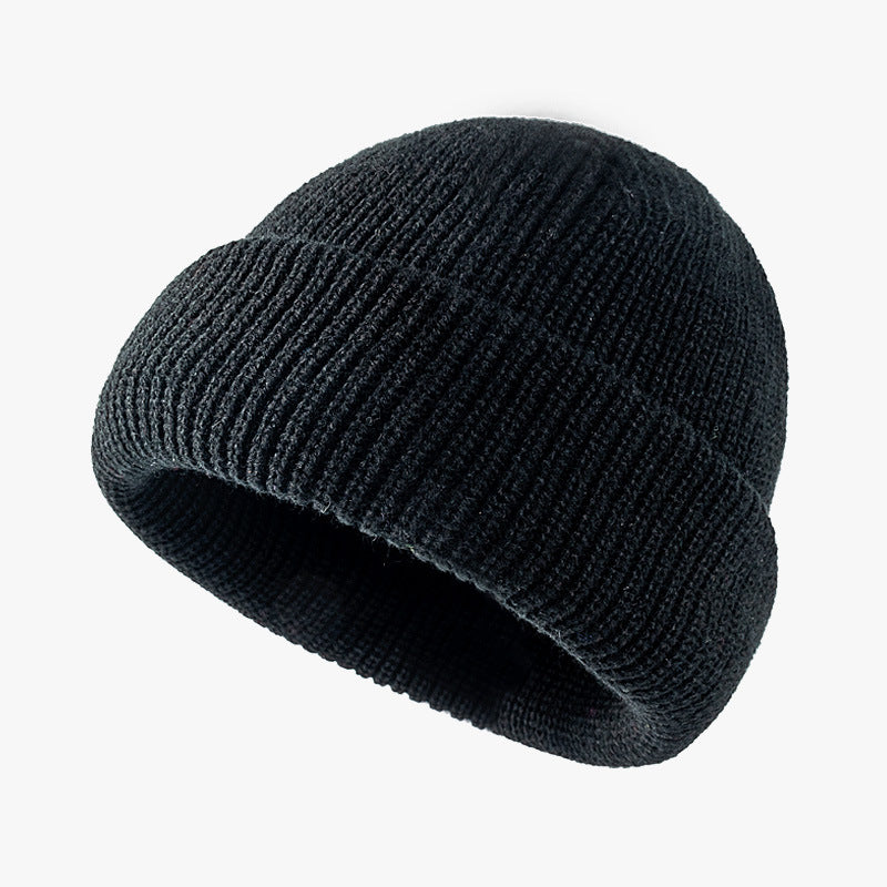 Warm Woolen Hat For Women Knitted Cold Hat For Men Autumn And Winter Season Melon Skin Hat 1