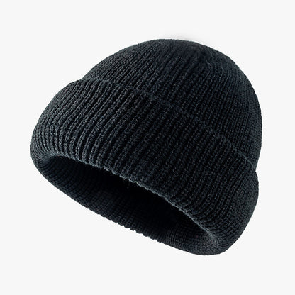 Warm Woolen Hat For Women Knitted Cold Hat For Men Autumn And Winter Season Melon Skin Hat 1