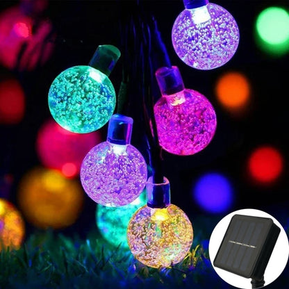 Waterproof Solar Fairy Lights for Outdoor Garden, LEDs String Light, Wedding Decoration