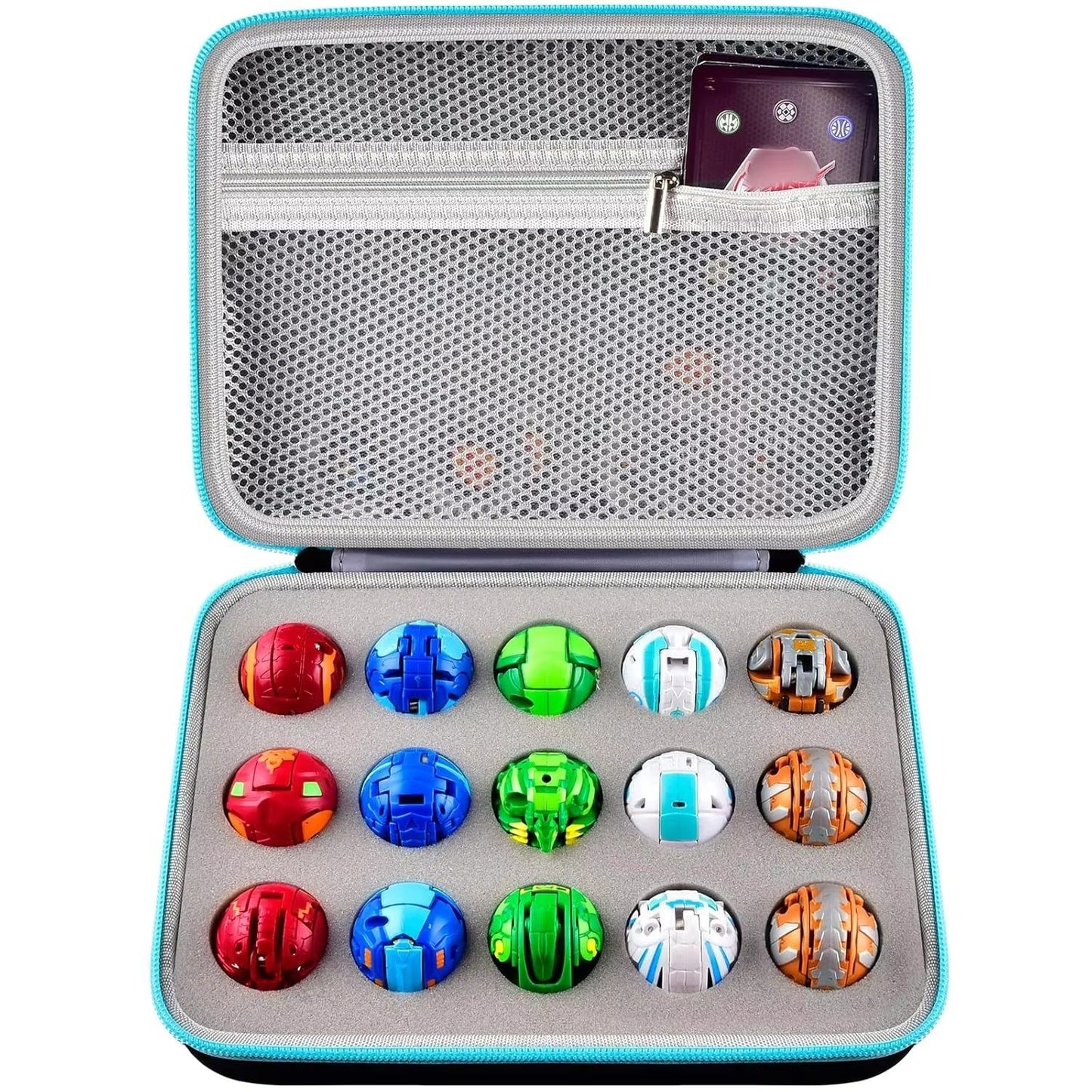 Case for Bakugan Armored Alliance Action Figures, Toy Storage Organizer for BakuCores, Compatible Collectible Box Only