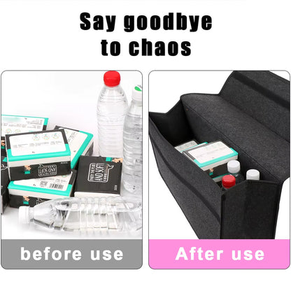 Dark Gray Car Felt Storage Box Enlarged And Thickened Soft Felt Storage Bag For Household Storage 2
