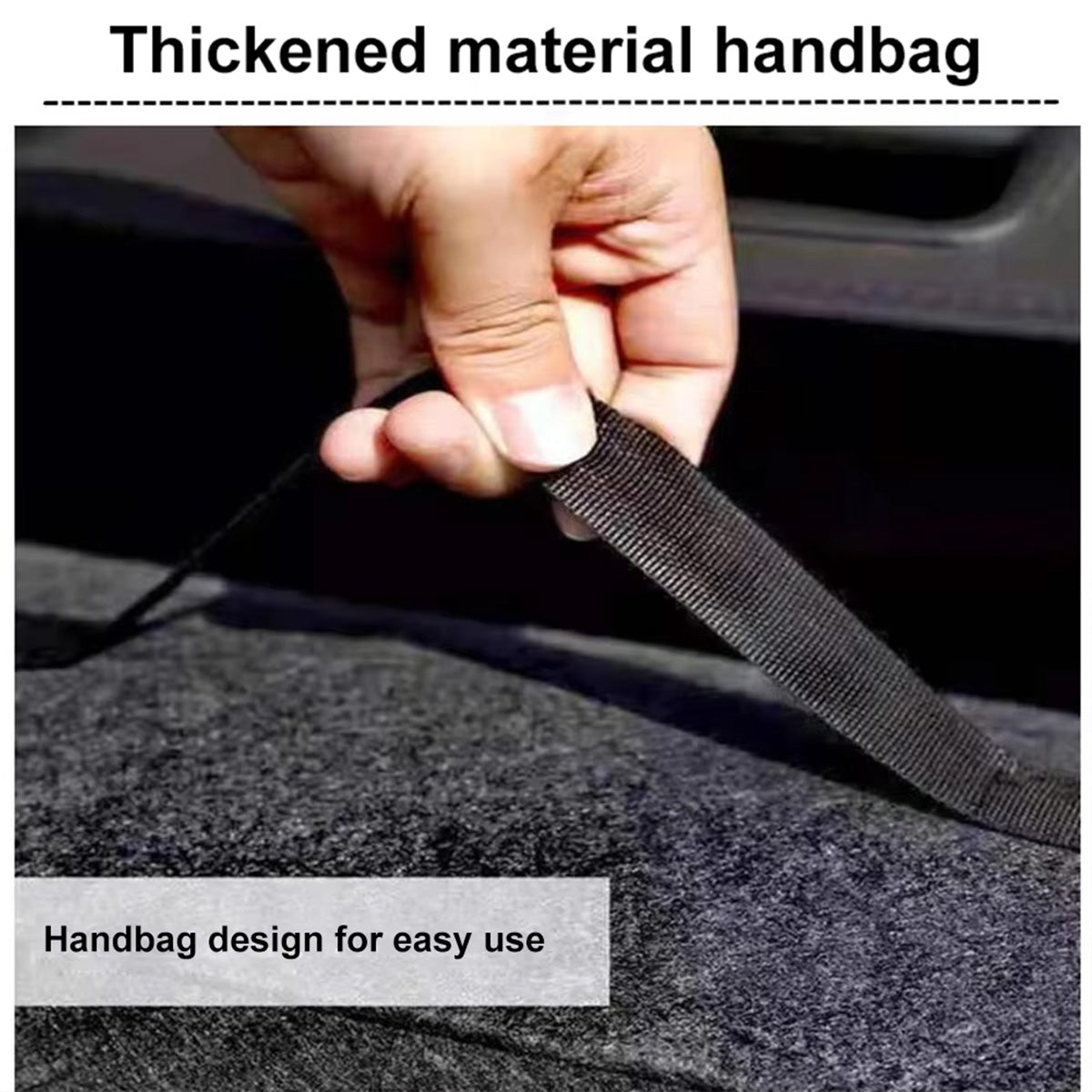 Dark Gray Car Felt Storage Box Enlarged And Thickened Soft Felt Storage Bag For Household Storage 5