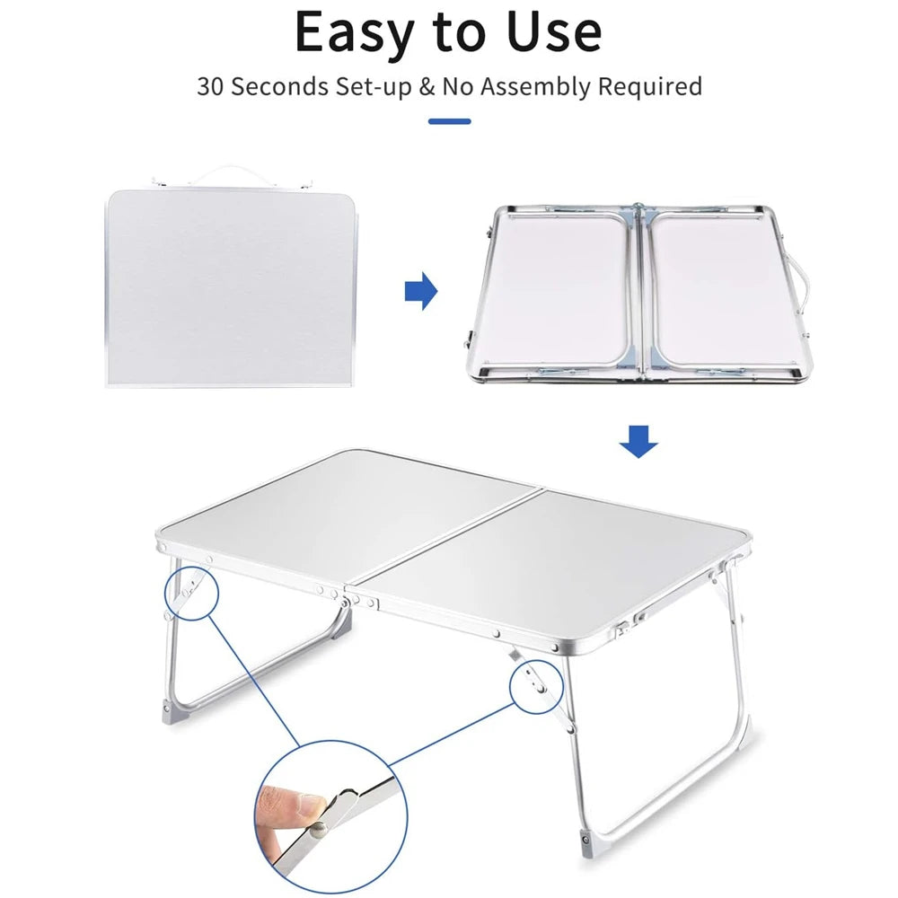 Portable Laptop Desk Stand For Bed Foldable Lap Table Lightweight Breakfast Table 4