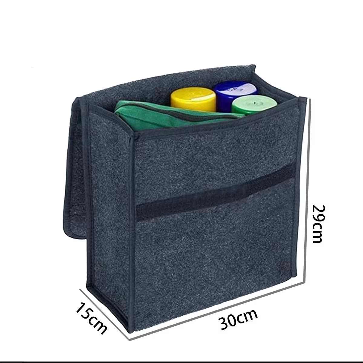 Dark Gray Car Felt Storage Box Enlarged And Thickened Soft Felt Storage Bag For Household Storage 6