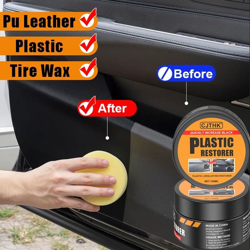 Car Plastic Restorer Gloss Coating for Interior and Exterior Trim Renewal