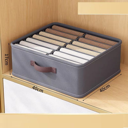 Wardrobe Clothes Storage Organizer Sweater TShirt Storage Box Foldable Drawer With Thickened Pants  6