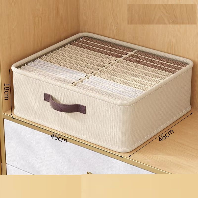 Wardrobe Clothes Storage Organizer Sweater TShirt Storage Box Foldable Drawer With Thickened Pants  8