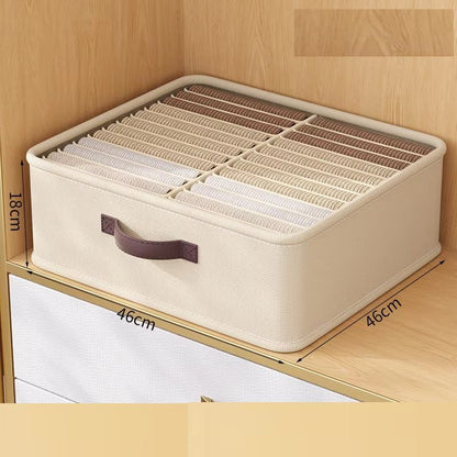Wardrobe Clothes Storage Organizer Sweater TShirt Storage Box Foldable Drawer With Thickened Pants  8
