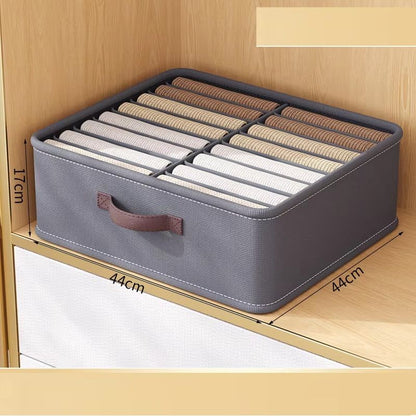 Wardrobe Clothes Storage Organizer Sweater TShirt Storage Box Foldable Drawer With Thickened Pants  7