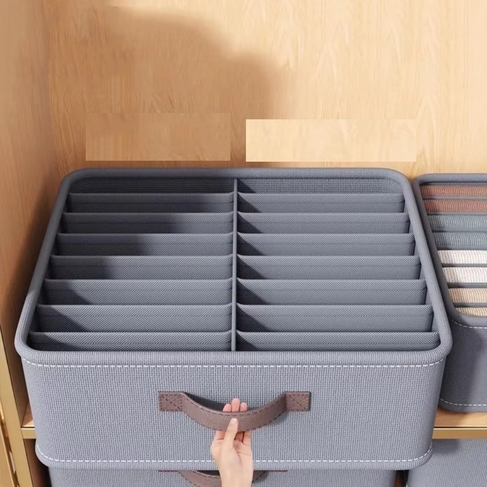 Wardrobe Clothes Storage Organizer, Sweater T-Shirt Storage Box, Foldable Drawer with Thickened Pants Storage Box