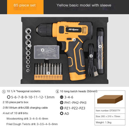 Pink Home Repair Tools Kit Set Power Tool Sets With Lithium Drill Magnetic Precision Bits Toolbox 6