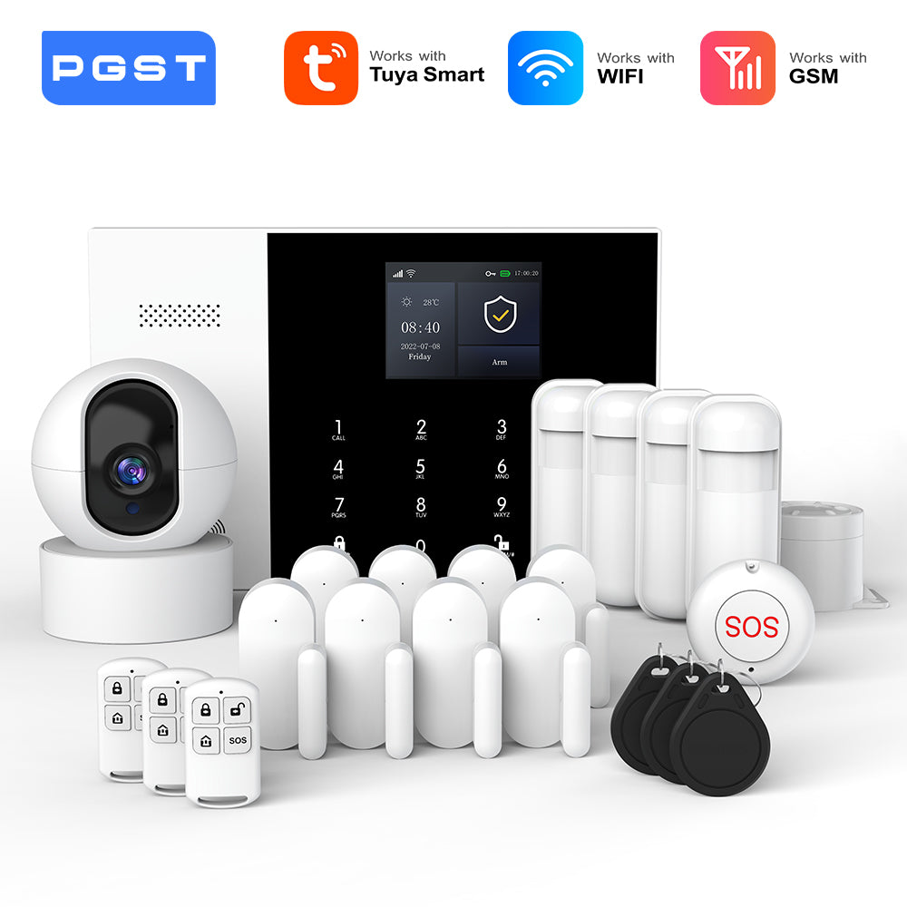 Smart Home Security System Tuya GSM WiFi Alarm With Alexa Integration  Wireless Alarm 1
