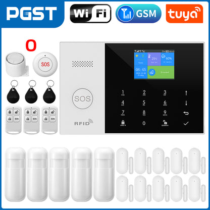 Smart Home Security System Tuya GSM WiFi Alarm With Alexa Integration  Wireless Alarm 7