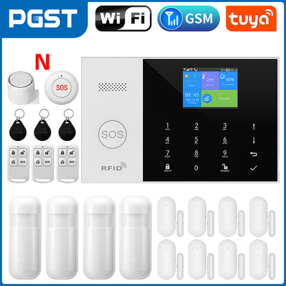 Smart Home Security System Tuya GSM WiFi Alarm With Alexa Integration  Wireless Alarm 10