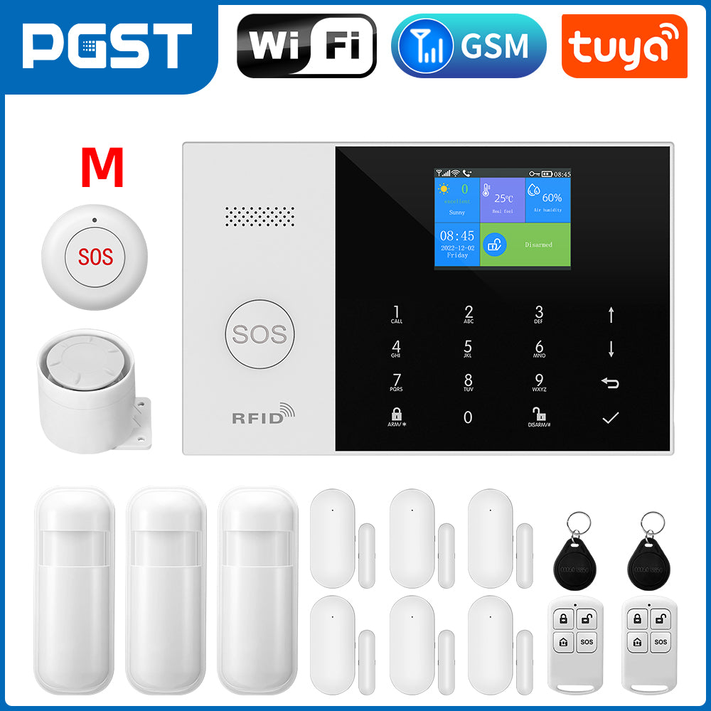 Smart Home Security System Tuya GSM WiFi Alarm With Alexa Integration  Wireless Alarm 11