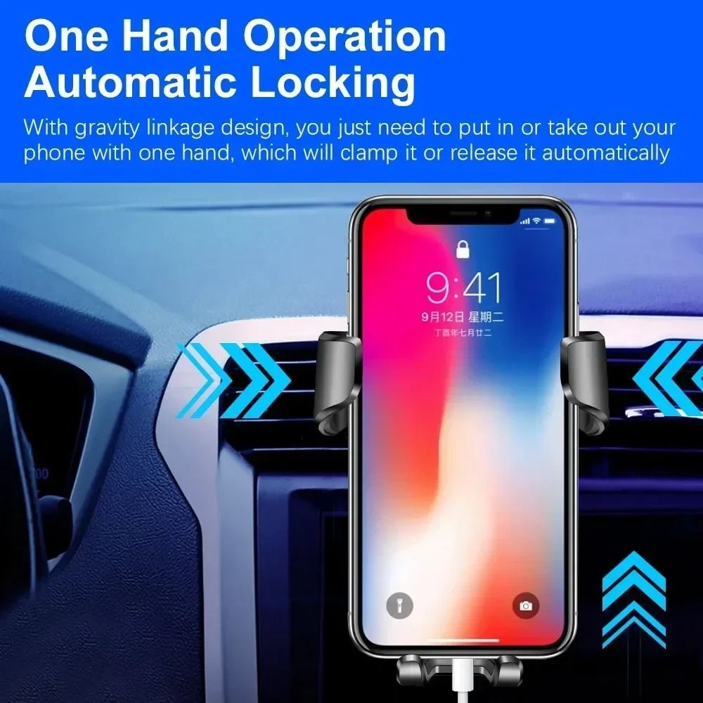 Universal Smartphone Car Phone Holder With 360 Degree Rotation 1
