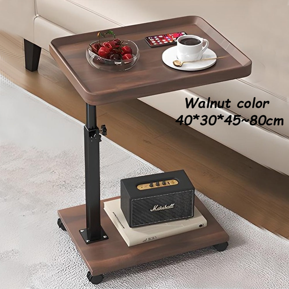 360 Rotatable Adjustable Rolling Cart Overbed Bedside Table Laptop Desk Medical Bed Food Tray Sofa  6