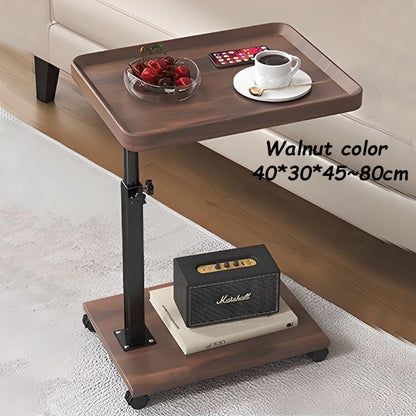 360 Rotatable Adjustable Rolling Cart Overbed Bedside Table Laptop Desk Medical Bed Food Tray Sofa  6