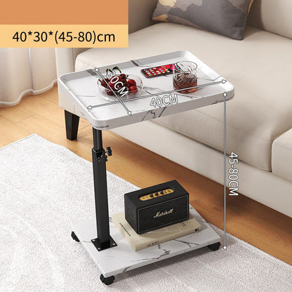 360 Rotatable Adjustable Rolling Cart Overbed Bedside Table Laptop Desk Medical Bed Food Tray Sofa  7