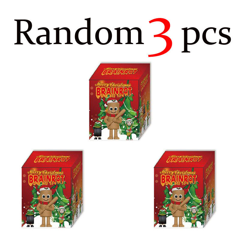 Funny Doll Desktop Decoration New Christmas Edition Tungtungsahur Figure Model Tralalero Tralala Bl 2