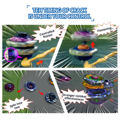 Infinity Nado Crack Series Metal Spinning Top Gyro Battle Toy With Launcher Anime Kid Gift 2