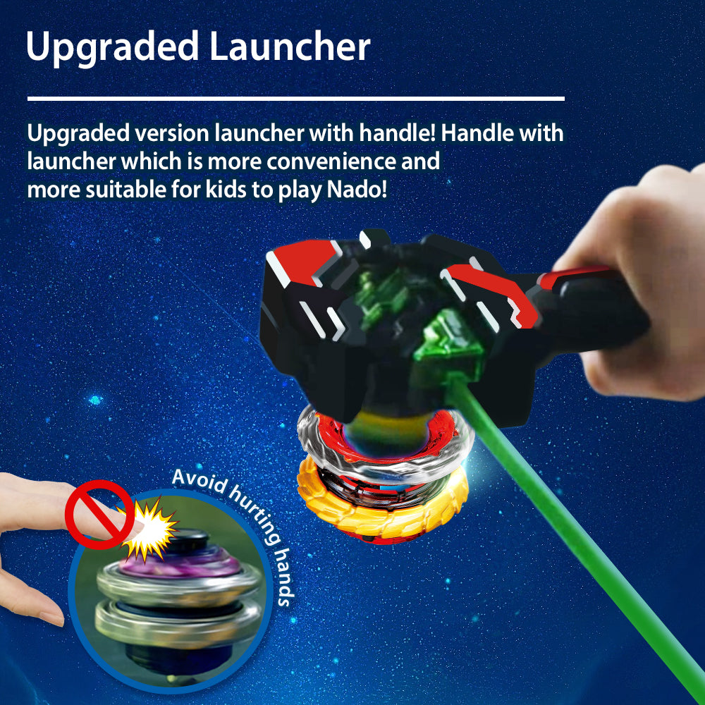Infinity Nado Crack Series Metal Spinning Top Gyro Battle Toy With Launcher Anime Kid Gift 1