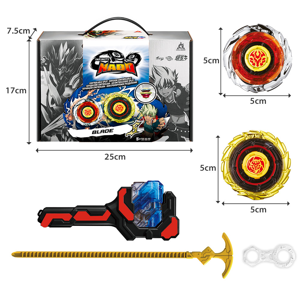 Infinity Nado Crack Series Metal Spinning Top Gyro Battle Toy With Launcher Anime Kid Gift 5