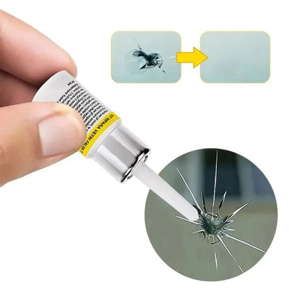 Car Windshield Crack Repair Kit Glass Curing Resin for DIY Chip and Scratch Restoration