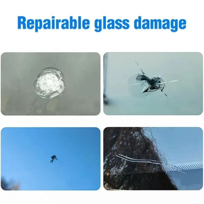 Car Windshield Crack Repair Kit Glass Curing Resin For DIY Chip And Scratch Restoration 1