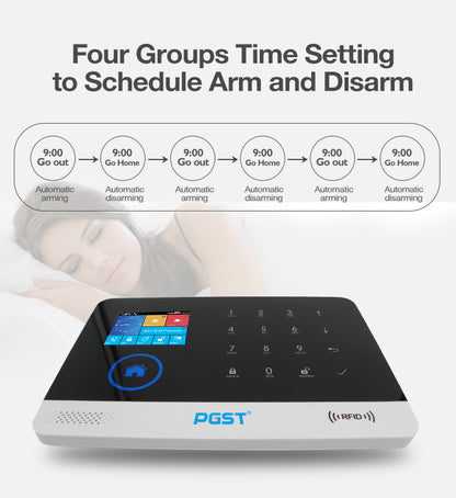 WIFI GSM Home Security System Screen With RFID Card  PIR Motion 2