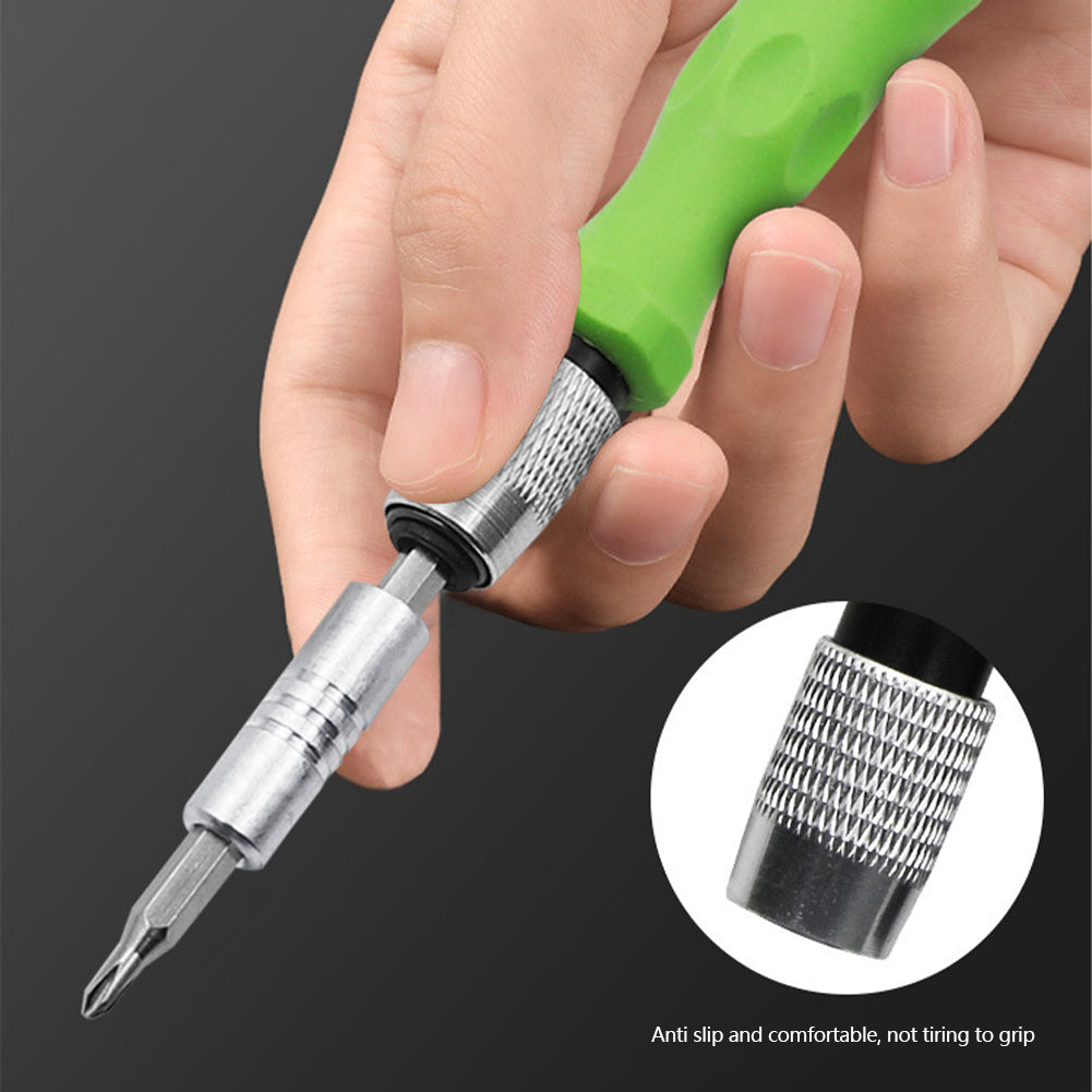 Precision Magnetic Manual Screwdriver Kit, Multifunctional Bits Set for Laptop Phone Repair