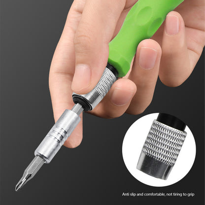 Precision Magnetic Manual Screwdriver Kit, Multifunctional Bits Set for Laptop Phone Repair