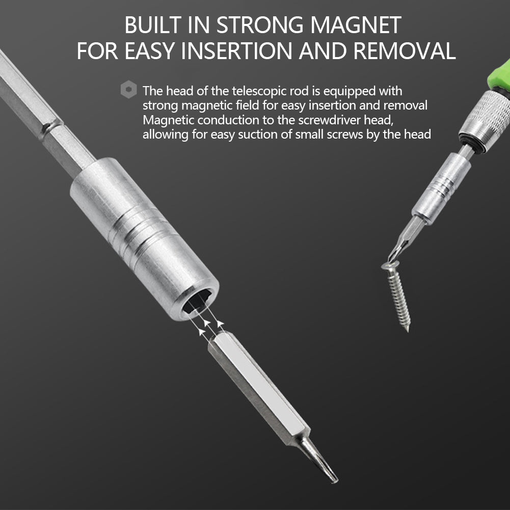 Precision Magnetic Manual Screwdriver Kit, Multifunctional Bits Set for Laptop Phone Repair