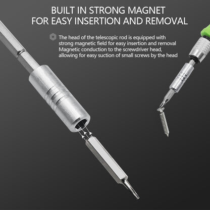 Precision Magnetic Manual Screwdriver Kit, Multifunctional Bits Set for Laptop Phone Repair