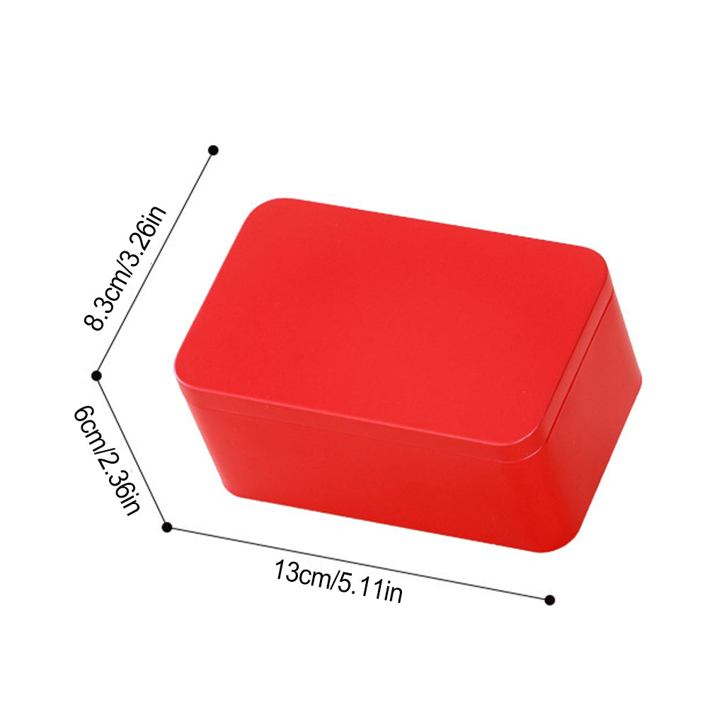 Exquisite And Practical Square Tea Box Easy To Open And Close Metal Tin For Convenient Storage 2
