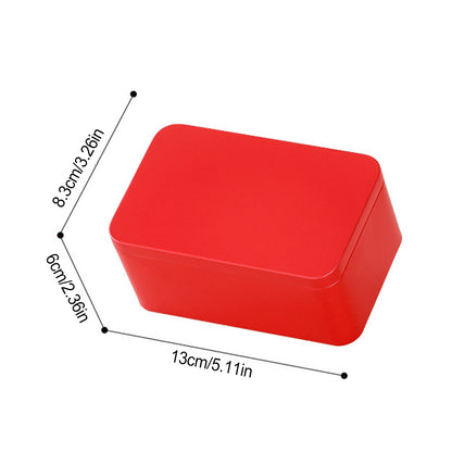 Exquisite And Practical Square Tea Box Easy To Open And Close Metal Tin For Convenient Storage 2