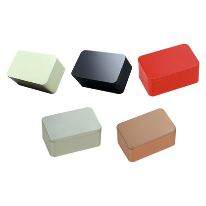 Exquisite And Practical Square Tea Box Easy To Open And Close Metal Tin For Convenient Storage 4