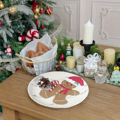 Gingerbread Shaped Paper Napkins  20pcs Brown Disposable Christmas Holiday Tissue Napkins For Festi 5