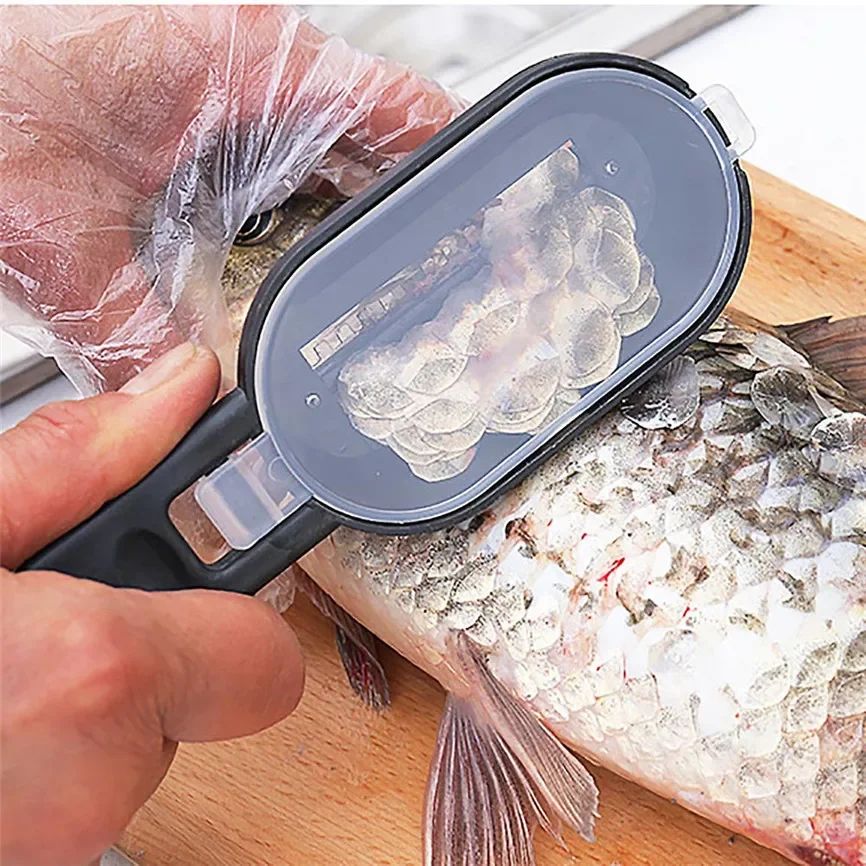 All-in-One Fish & Kitchen Prep Tool – Premium Fish Scale Remover and Vegetable Peeler Set