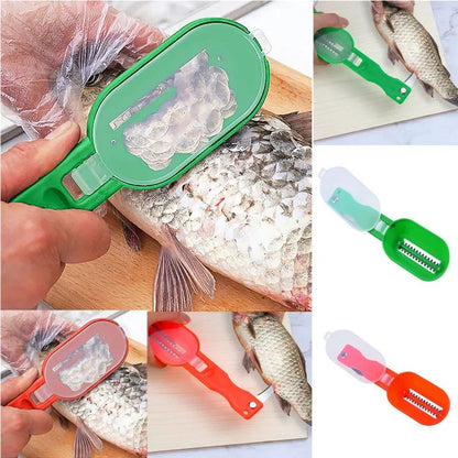 AllinOne Fish  Kitchen Prep Tool  Premium Fish Scale Remover And Vegetable Peeler Set 2