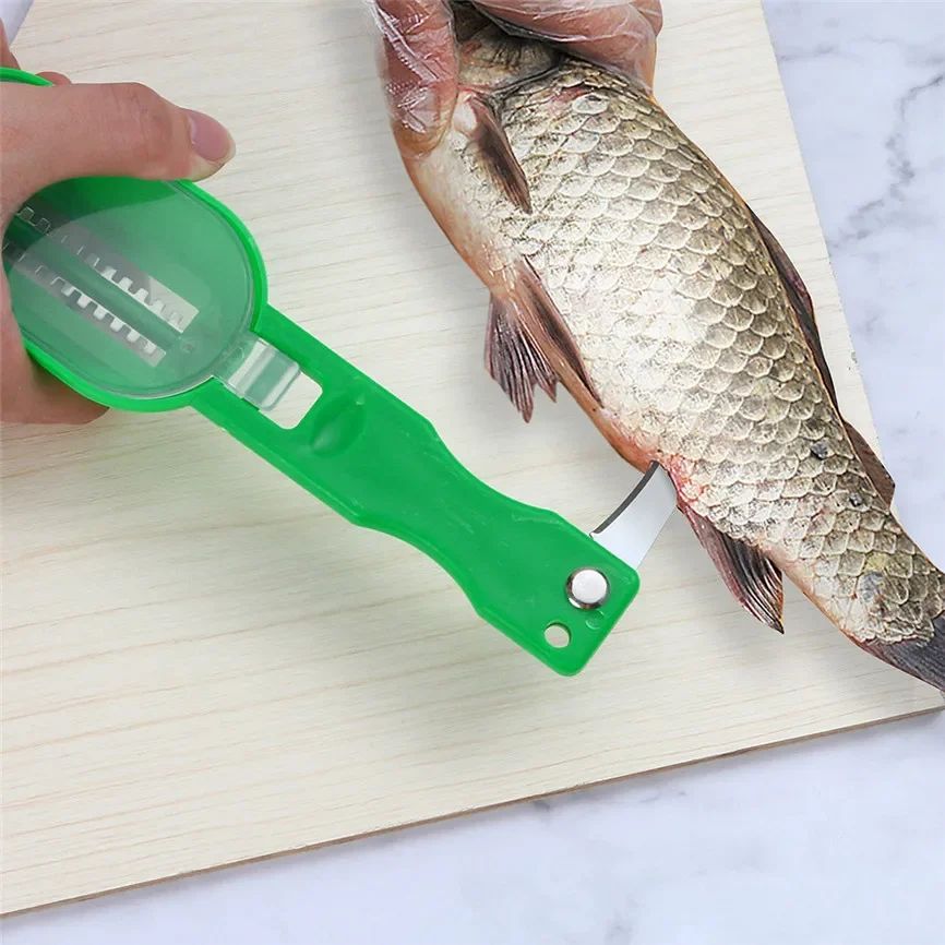 AllinOne Fish  Kitchen Prep Tool  Premium Fish Scale Remover And Vegetable Peeler Set 5