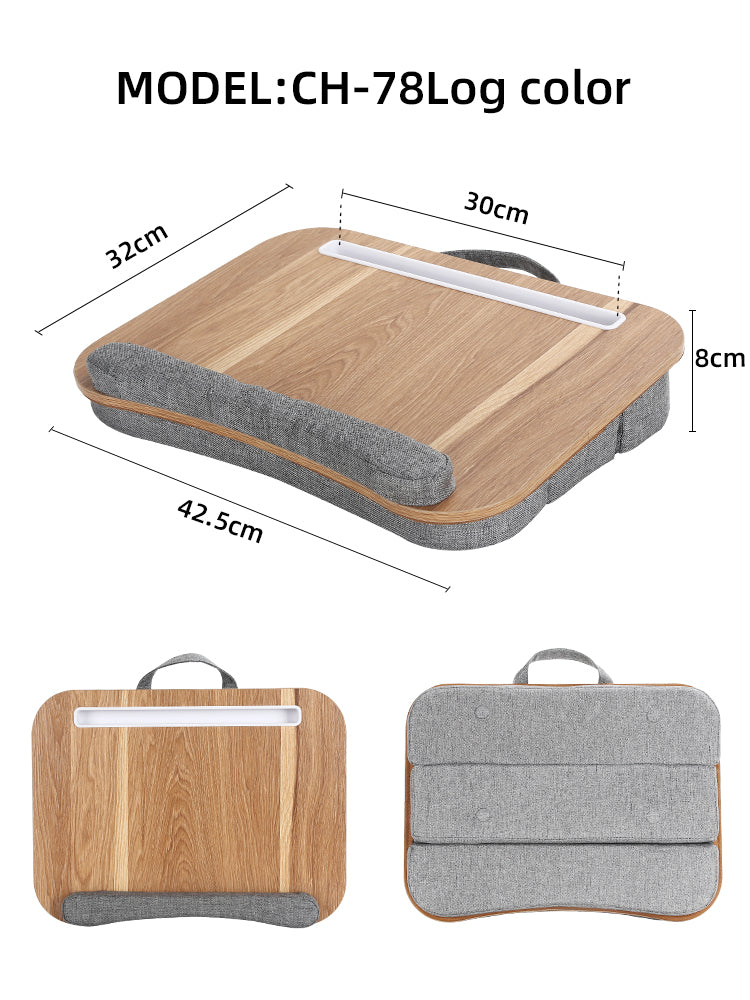 Adjustable Height Mumucc Multifunctional Lapdesk For Laptops Tablets Mobiles With Cushion And Slot  6
