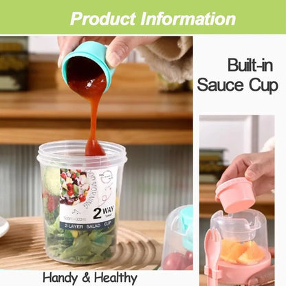 Portable Meal Prep  Breakfast On The Go Cups  LeakResistant Yogurt Cereal  Salad Parfait Containers 4