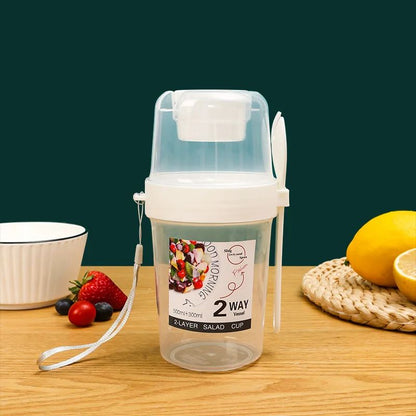 Portable Meal Prep  Breakfast On The Go Cups  LeakResistant Yogurt Cereal  Salad Parfait Containers 9