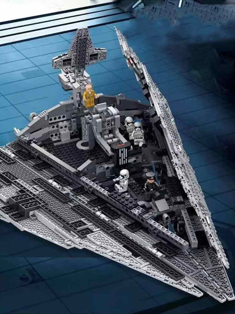 New Destroyer Space Spaceship Building Blocks Set Compatible With Starship Fighter Model DIY Toy Fo 1
