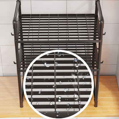 MultiLayer Kitchen Storage Rack Microwave Shelf Condiment Organizer Countertop Tidying Shelf Access
